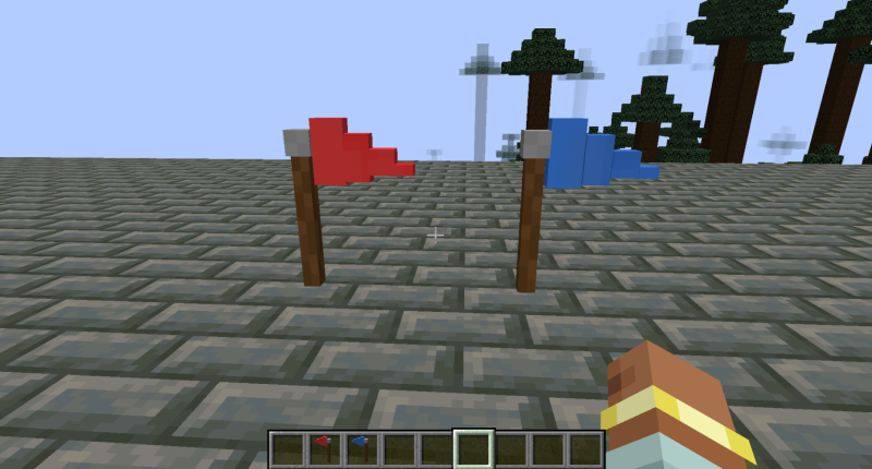 Red and Blue Flag