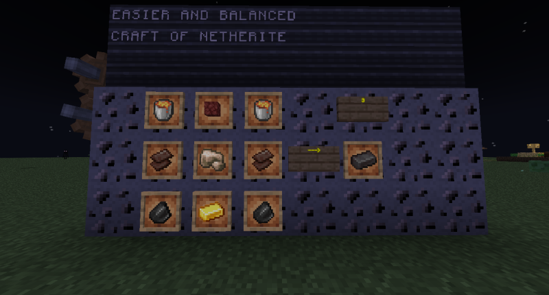 New improve craft of netherite!