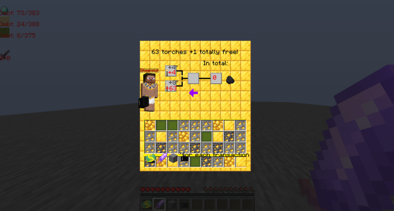New gui with torches