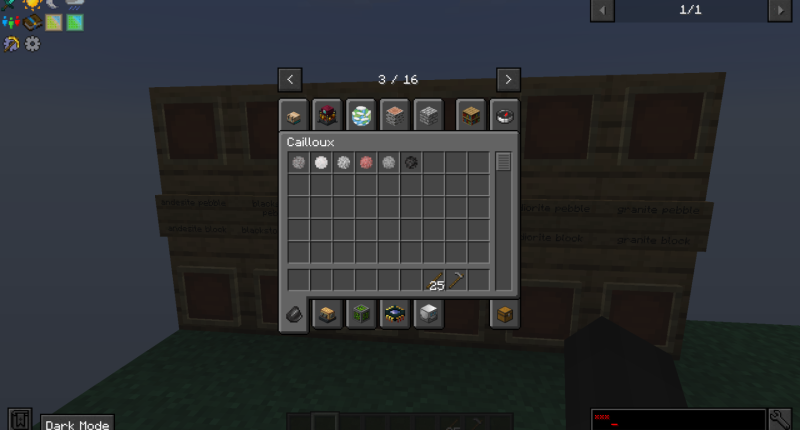the six pebbles added by this mod