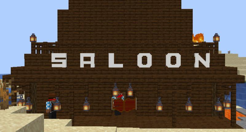 Saloon in front