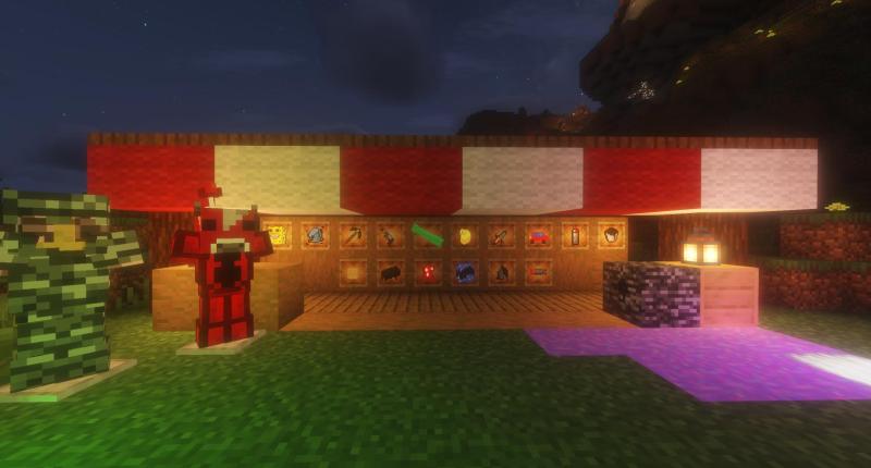 16 items, two armor set, and three new blocks