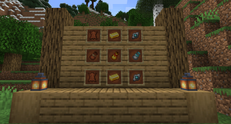 Display of all Pouches