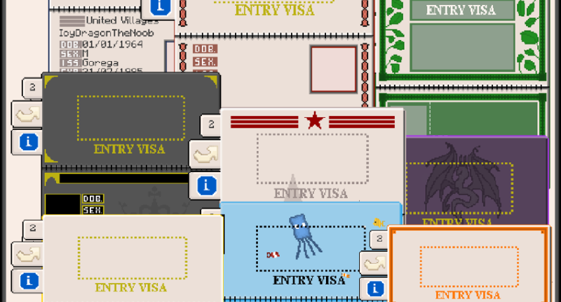 Unique passport GUIs