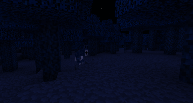 The elusive Blue forest biome, pray you don't spawn there!.