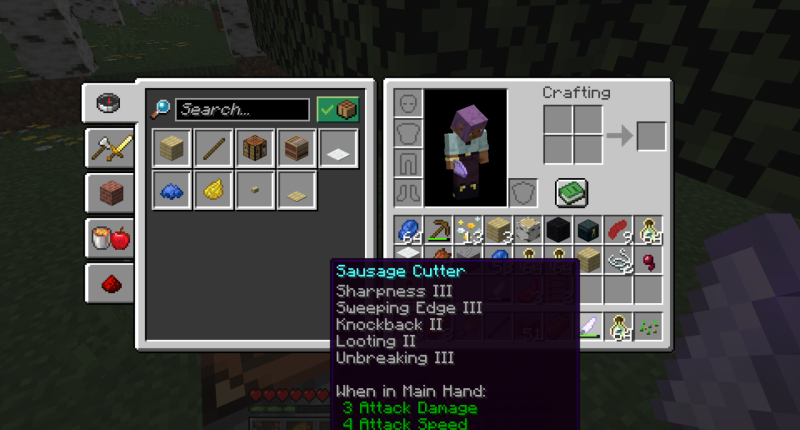 an enchanted sausage cutter
