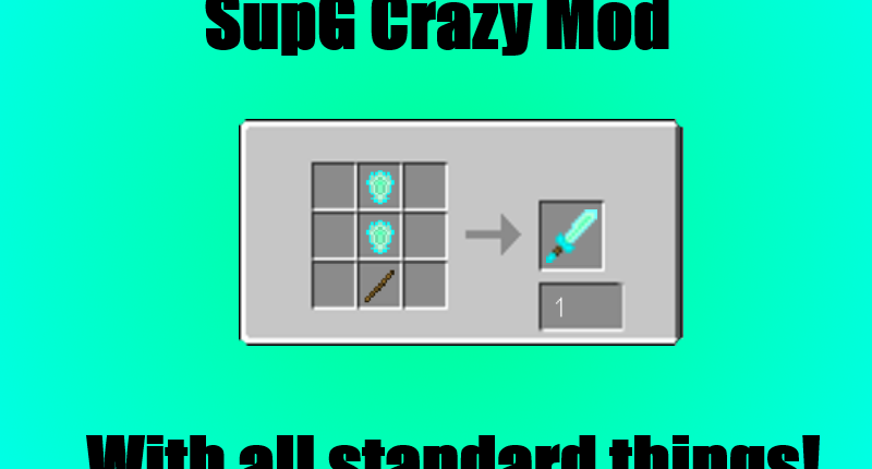 SupGamer NL Mod, Minecraft Crazy Mod,